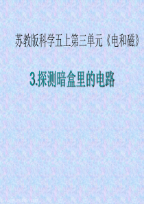(苏教版)五年级科学上册课件 探测暗盒里的电路
