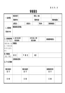 供应商现场审核细则及报告