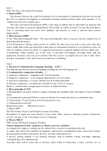 英语学科教学法复习Unit1-14