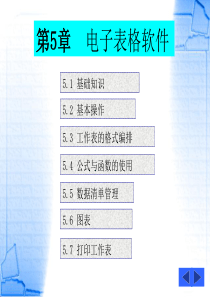 excel电子表格教案