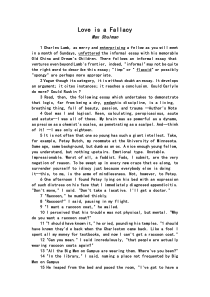 Love-is-a-Fallacy课文