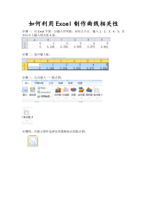 如何利用Excel制作曲线相关性