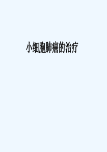 小细胞肺癌的治疗