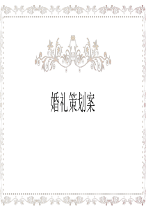 方案(1)婚礼策划