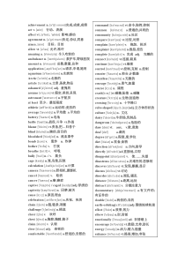 中考完型阅读高频词汇(带音标)