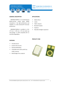 MSM38A2718Z9A-E敏芯微硅麦Data-sheet