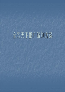 易居中国-武汉恒大金碧天下推广方案