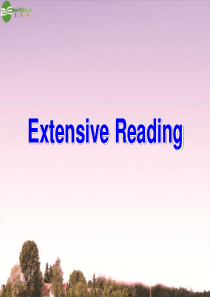 高中英语 Unit4 Extensive reading课件 新人教版必修5