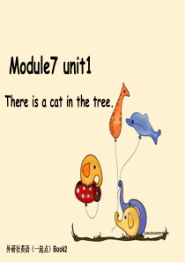 外研社新标准英语一起点book2  M7U1 课件