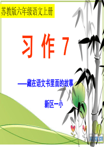 13苏教版六年级上册《习作7》