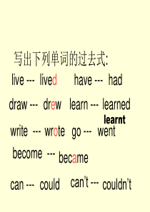 外研版小学英语六年级下册M8U1课件