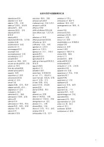 法语专四历年真题高频词汇表
