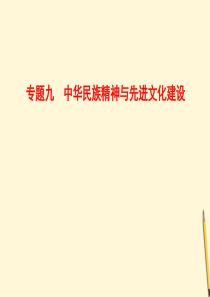 2012届高三政治二轮复习 专题9 中华民族精神与先进文化建设课件