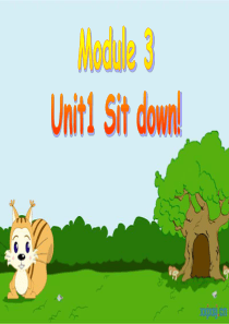 外研版(一起)一上Module 3《Unit 1 Sit down》ppt课件1