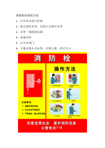 消火栓使用方法