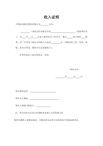 农业银行青岛分行收入证明