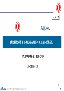 武汉神龙轿车零部件股份有限公司组织机构报告v-final