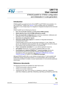 STM32CubeMX for STM32 configuration
