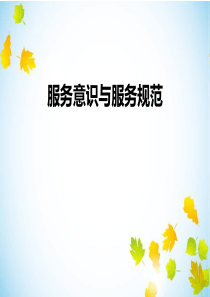 服务意识及服务规范