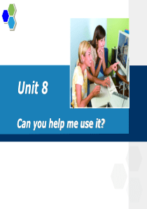 外研社中职英语基础模块修订版PPT-UNIT8