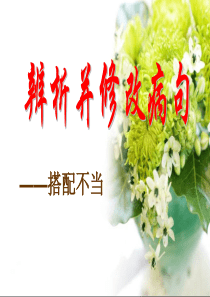 2013高考辨析并修改病句之搭配不当