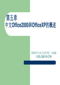 2000和OfficeXP的概述