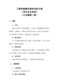 技术部工程师薪酬绩效方案