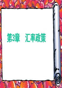 Chapter3 汇率政策