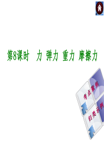 【(人教版)2015中考物理中考总复习课件】第8课时+力+弹力+重力+摩擦力