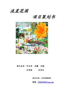 流星花园策划