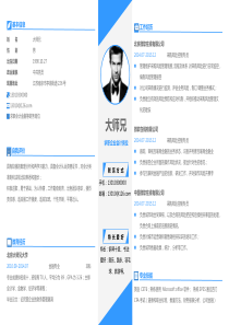 【竖立折页】创意个人简历模板w1187