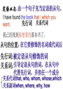 高一英语定语从句1(1)
