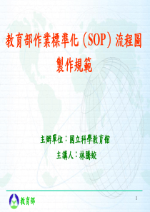 教育部作业标准化(SOP)流程图制作规范