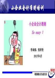 2012小企业会计准则培训讲义