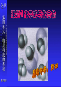 化学：化学式与化合价课件(人教版九年级上0