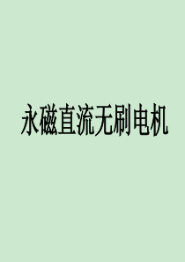 永磁无刷直流电机