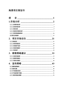 海景项目策划书doc55