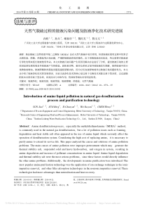 天然气脱硫过程的胺液污染问题及胺液净化技术研究进展-孙姣