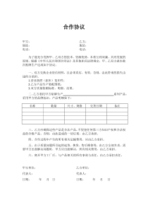 贴牌合作协议