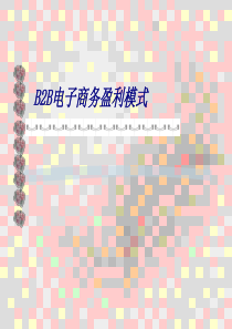 B2B电子商务盈利模式专题培训课件