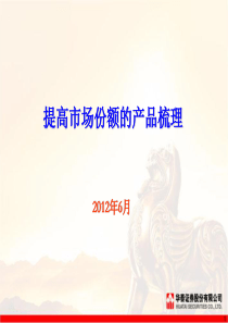 提高市场份额的产品梳理