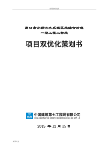 项目双优化策划书