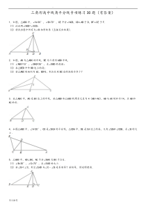 三角形中线高角平分线的30题[有答案]ok