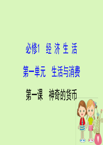 2019届高考政治一轮复习-1.1.1神奇的货币