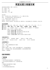 明星志愿3甜蜜乐章攻略完整版