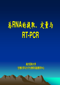 总RNA的提取和RT-PCR