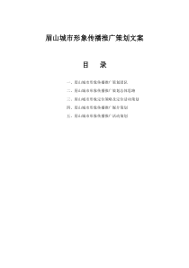 眉山城市形象传播推广策划文案11