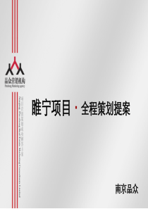 睢宁项目全程策划提案(确定版)