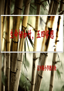 班会五四运动主题班会课PPT课件