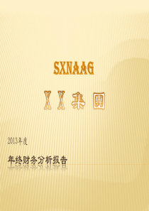 XX集团年终财务分析报告